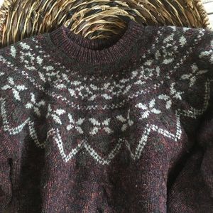 Vintage LL Bean Fairisle Crewneck Sweater